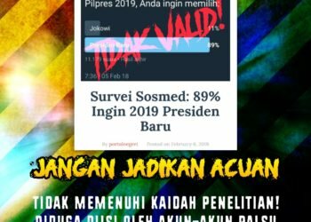 Sebut 89% Warganet Pilih Presiden Baru, Polling Pilpres 2019 di Twitter Tak Valid