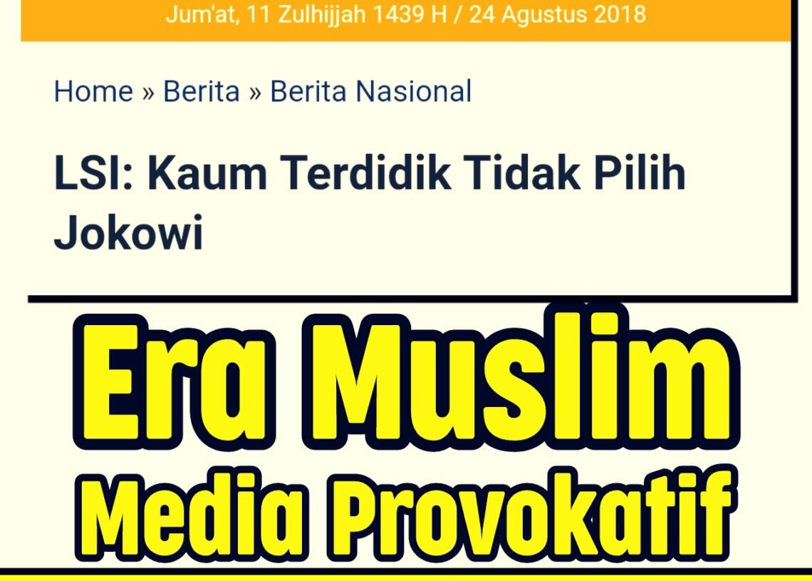 Hati-hati Artikel Provokatif Soal Jokowi-Ma’ruf Amin di Era Muslim
